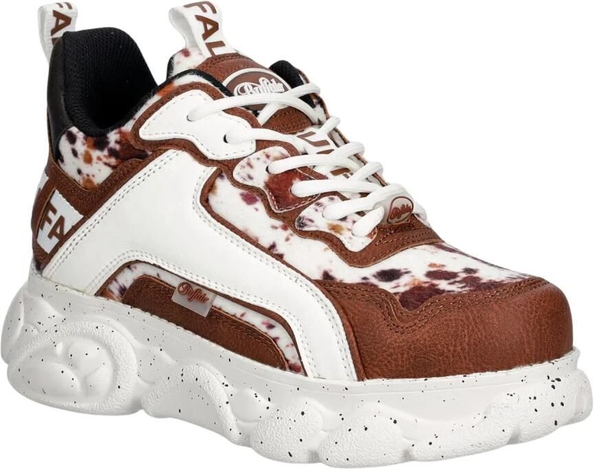 BUFFALO Sneakers laag 'Cld Chai' bruin mokka donkerlila wit