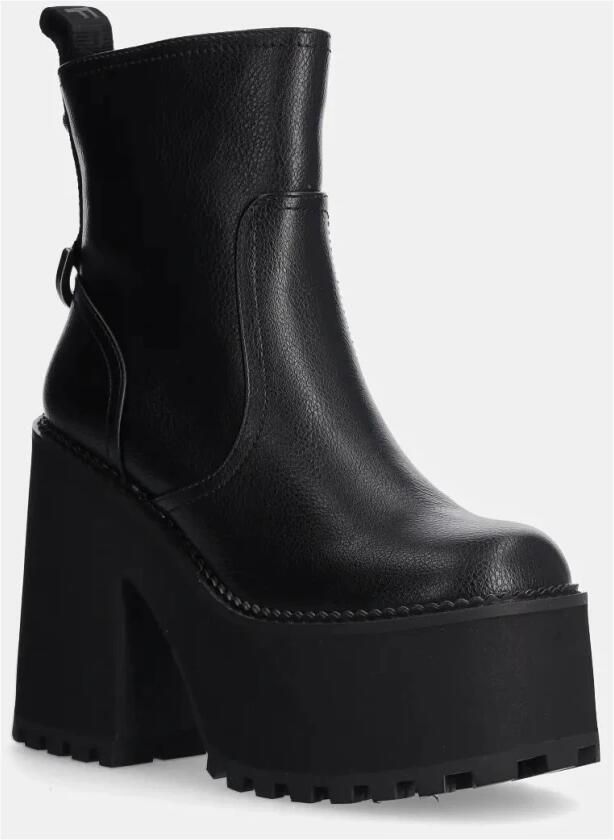 Buffalo Vegan Nappa Mid Zip Laarzen voor Dames Zwart - Foto 2