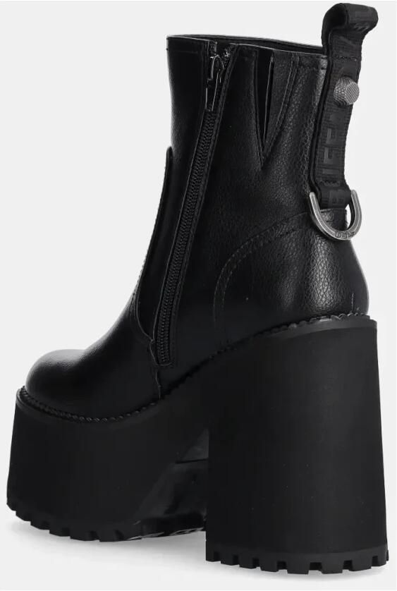 Buffalo Vegan Nappa Mid Zip Laarzen voor Dames Zwart - Foto 4