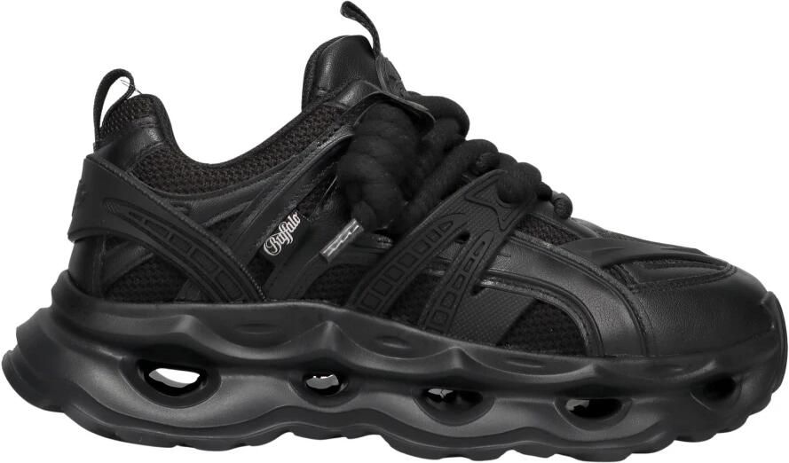 BUFFALO Sneakers laag 'Malaga' zwart