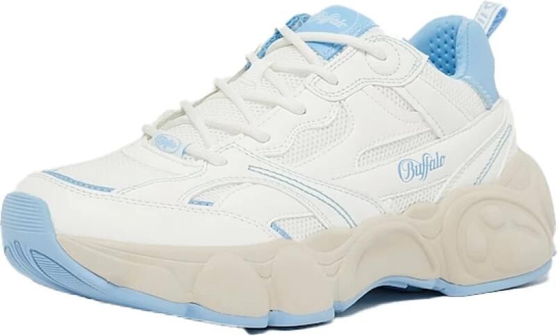 Buffalo Cld Run Rt Trendy Sneakers Dames white light blue - Foto 4