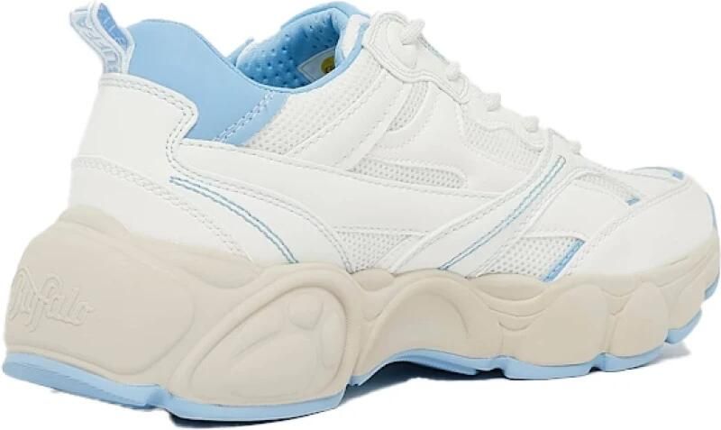 Buffalo Cld Run Rt Trendy Sneakers Dames white light blue - Foto 5
