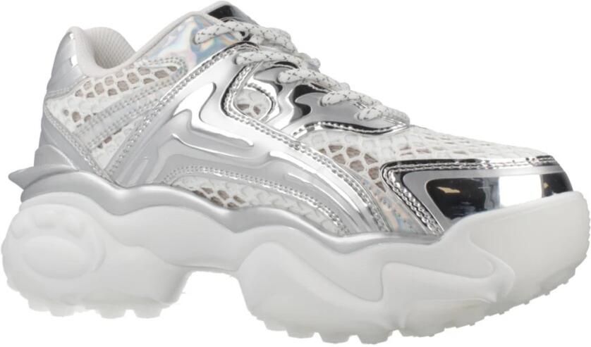 Buffalo Plateausneakers SCORE TEC ugly sneaker veterschoen freizeitsneaker in coole metallic-look