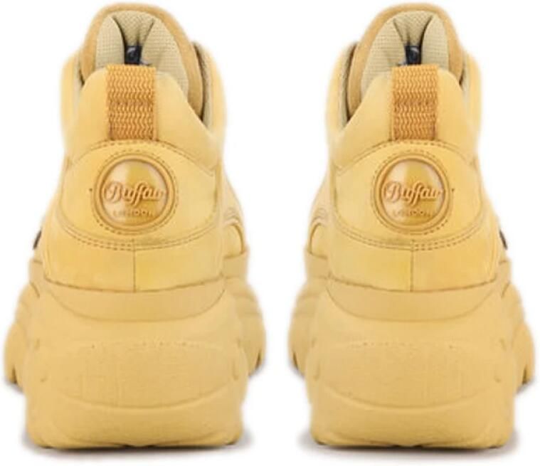 Buffalo London Classic Low Nubuck Leather Sneakers Beige