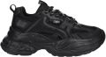 Buffalo Plateausneakers YUNO Chunky sneaker veterschoen lichtgewicht met memory foam binnenzool - Zwart