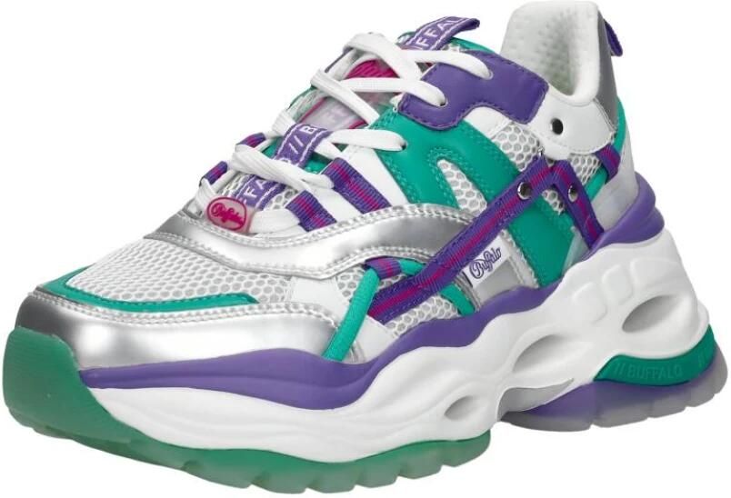 Buffalo Triplet Hollow Sneakers Laag Zilverkleur - Foto 2