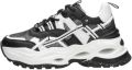 Buffalo Plateausneakers TRIPLET HOLLOW met memory foam-binnenzool vrijetijdsschoen halfhoge schoen veterschoen - Zwart