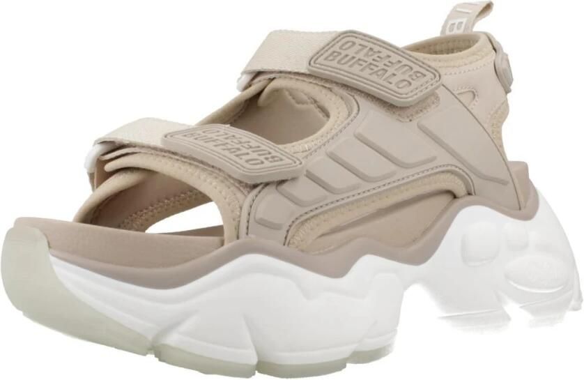 Buffalo Vegan Platte Sandalen Binary Track - Foto 6