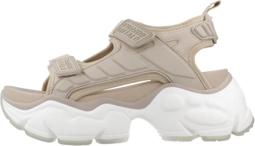 Buffalo Vegan Platte Sandalen Binary Track - Foto 7