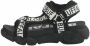 Buffalo Sandalo cld tec zeppa tessuto Ds22Bf02 Bn16020681 Zwart Dames - Thumbnail 10