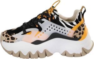 Buffalo Damestrainers van mesh Trail One Zwart Dames