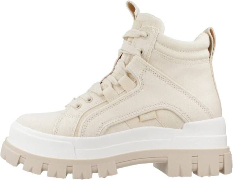 Buffalo Lace-up Boots Beige Dames