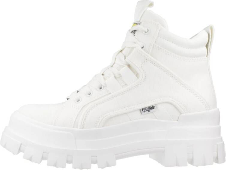 Buffalo Lace-up Boots White Dames