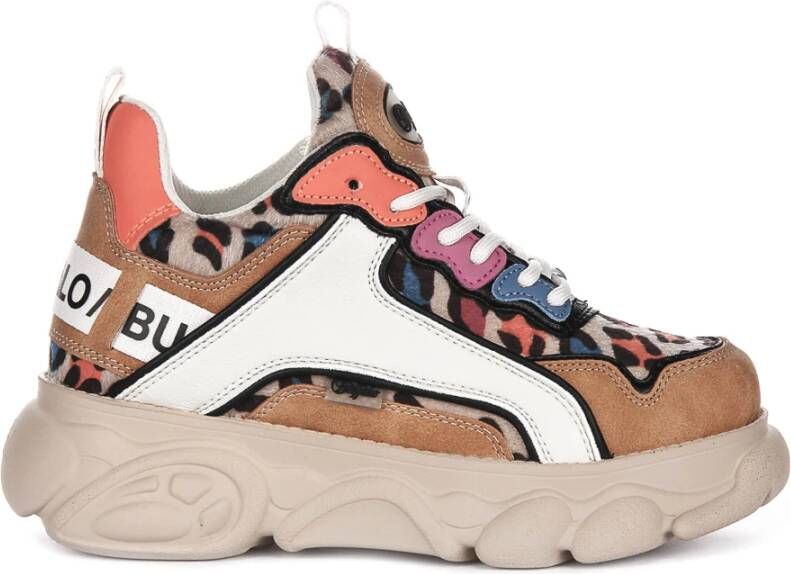Buffalo Luipaard Vegan Lage Platform Sneaker Vrouwen