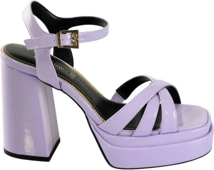 Buffalo High Heel Sandals Purple Dames