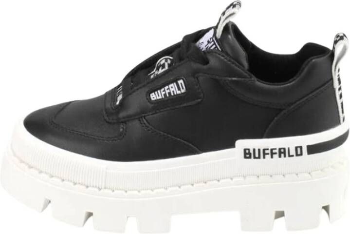 Buffalo Raven OX Heren Sneaker Zwart Wit