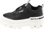 Buffalo Raven OX Heren Sneaker Zwart Wit - Thumbnail 1