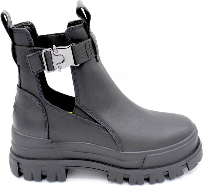 Buffalo Vegan Nappa Gesp Enkellaars Rubberen Zool