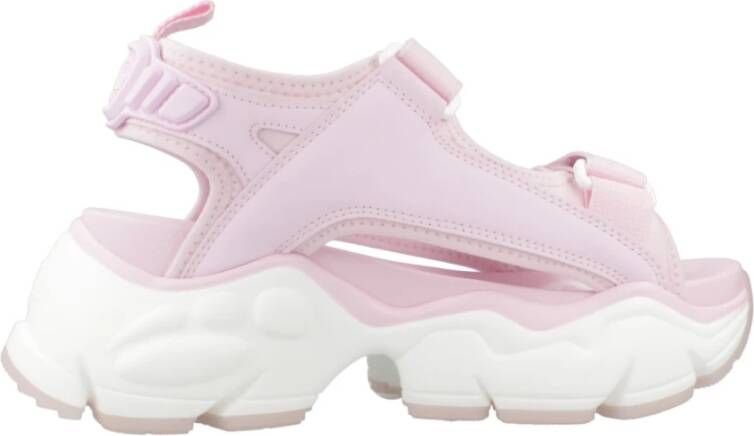 Buffalo Vegan Platte Sandalen Binary Track