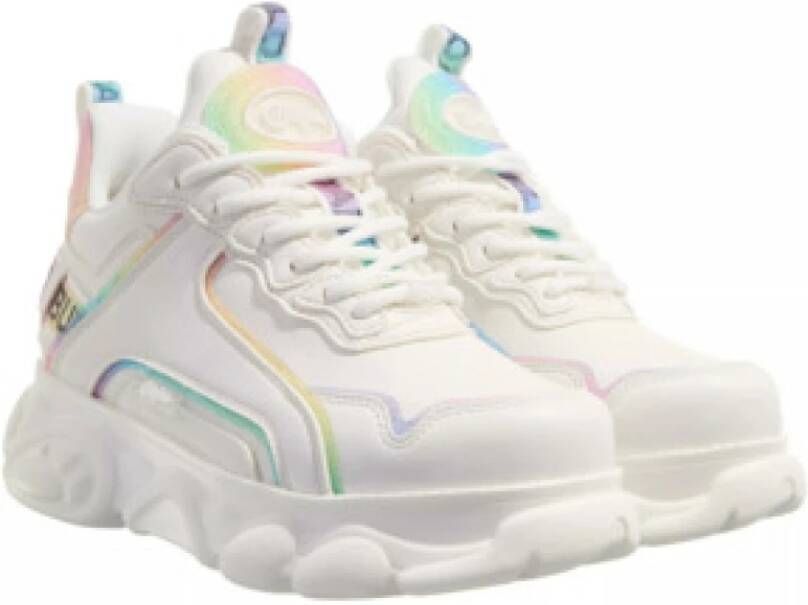Buffalo Witte leren sneakers voor vrouwen