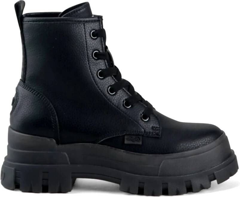 Buffalo Zwarte Vegan Veterlaars Black Dames