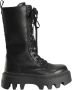 Buffalo Zwarte Veterschoenen met Hoge Top - Thumbnail 1