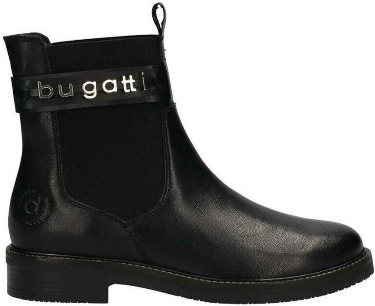 Bugatti Chelsea-boots met contrast-doorstiknaad