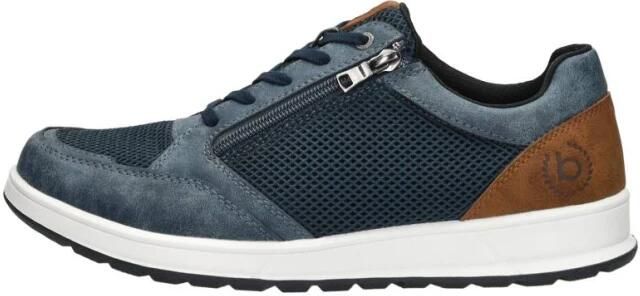 Bugatti Sneakers vrijetijdsschoen lage schoen veterschoen met contrasterende afwerking op de hiel - Foto 6