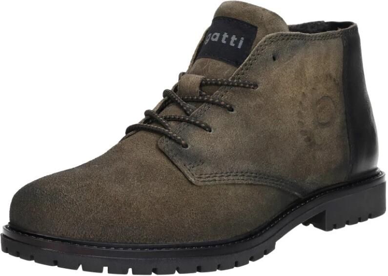 Bugatti Barrack Veterschoenen groen Suede - Foto 3