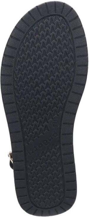 Bugatti Platte sandalen Zwart Dames