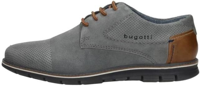 Bugatti Sneakers vrijetijdsschoen lage schoen veterschoen met contrasterende afwerking op de hiel - Foto 7