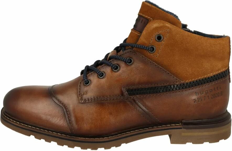 Bugatti Hoge veterschoenen in used-look