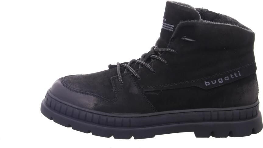 Bugatti Pallario Veterschoenen zwart Nubuck