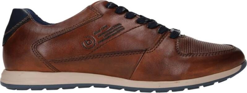 Bugatti Casual Leren Sneakers Brown Heren