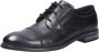 Bugatti Veterschoenen blokhak avondschoen feestelijke schoen business schoen logoprint - Thumbnail 1