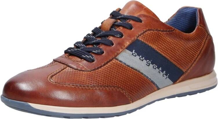 Bugatti Lace-up sneaker van fijn leer