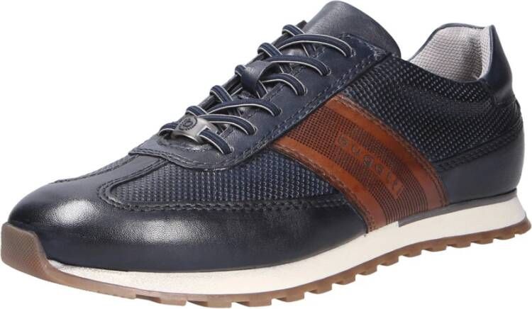 Bugatti Sneakers vrijetijdsschoen lage schoen veterschoen met contrast bies