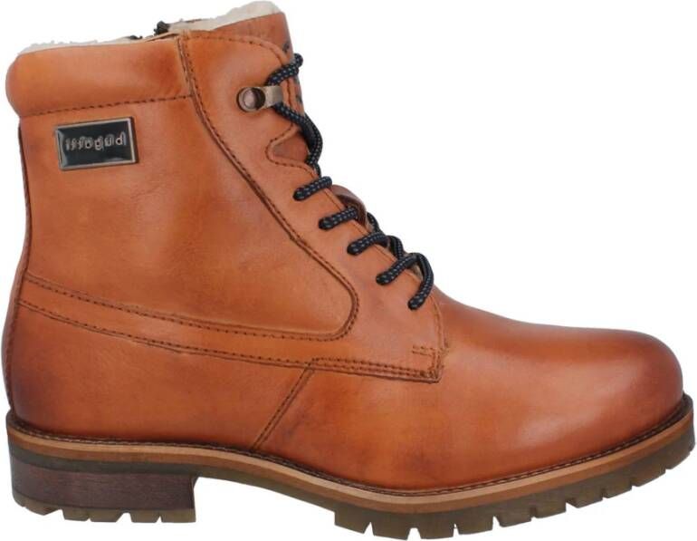 Bugatti Klassieke Cognac Herenschoenen van Leer