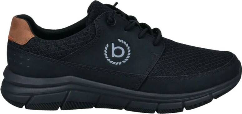 Bugatti Zwarte Vrijetijdssneakers voor Mannen Black Heren