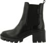 Bullboxer 612505E6L CHELSEA BLOKHAK Zwart Leer Chelsea boots Dames - Thumbnail 2