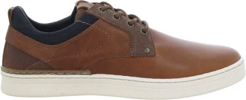 Bullboxer Heren Cognac Lage Cup Schoenen Brown Heren