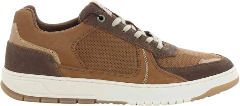 Bullboxer Heren schoenen van cognac leer