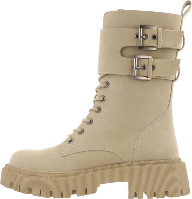 Bullboxer Lace-up Boots Beige Dames