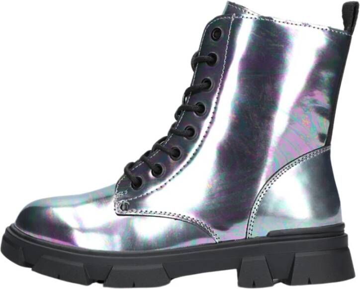 Bullboxer Meisjes Metallic Holografische Veterboots