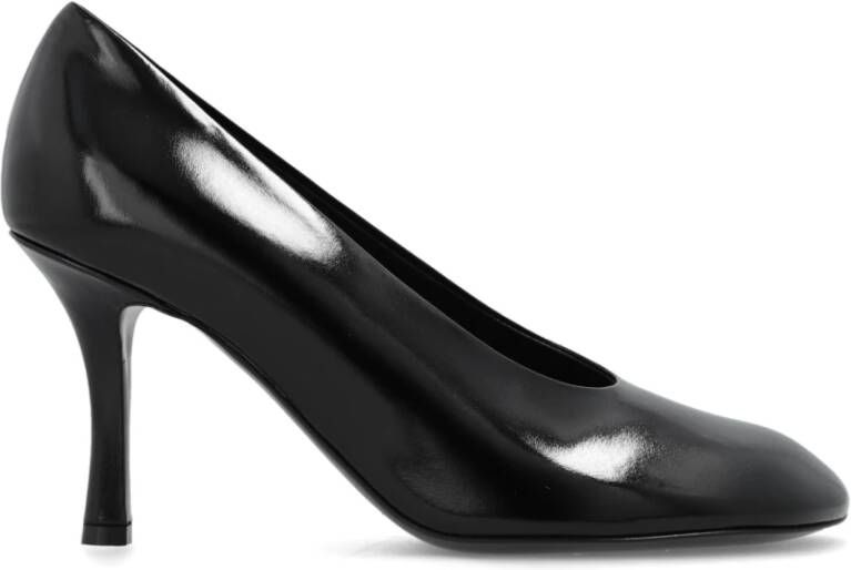 Burberry Baby pumps van glanzend leer met stiletto hak Black Dames