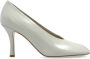 Burberry Ronde neus Stiletto hak Leren dÃ©colletÃ© White Dames - Thumbnail 2