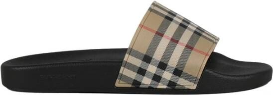 Burberry Vintage Check Patroon Ronde Neus Schoenen Beige Heren