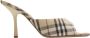 Burberry Beige Slingback Hak Sandalen - Thumbnail 1