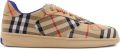 Burberry Beige Sneakers met Equestrian Knight Design Beige Heren - Beige