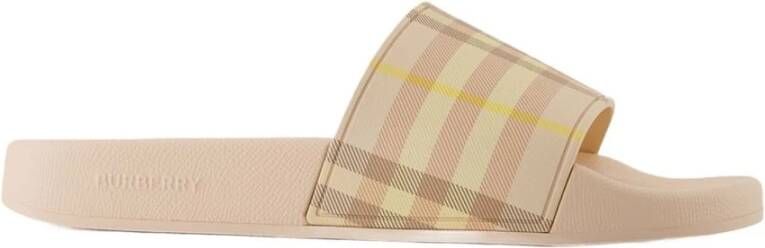 Burberry Beige Synthetische Furley Sandalen
